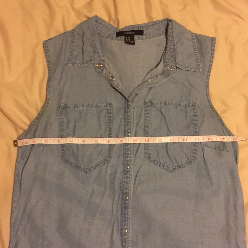Denim button down size medium! - Picture 7 of 7